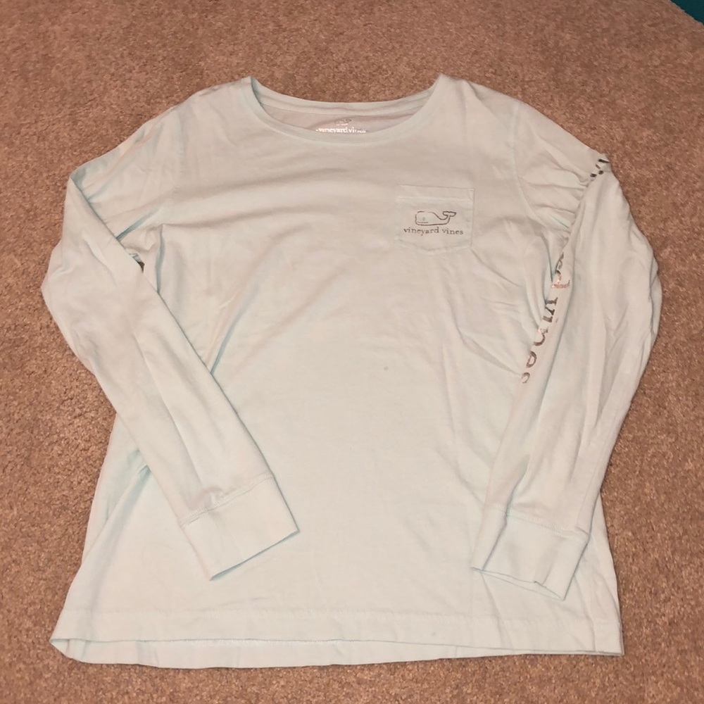 Vineyard Vines Ice Blue Long Sleeve Shirt